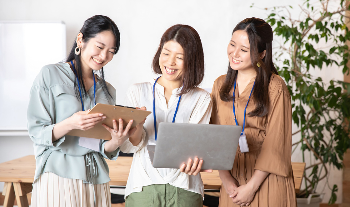 辞めない会社づくりを目指します。